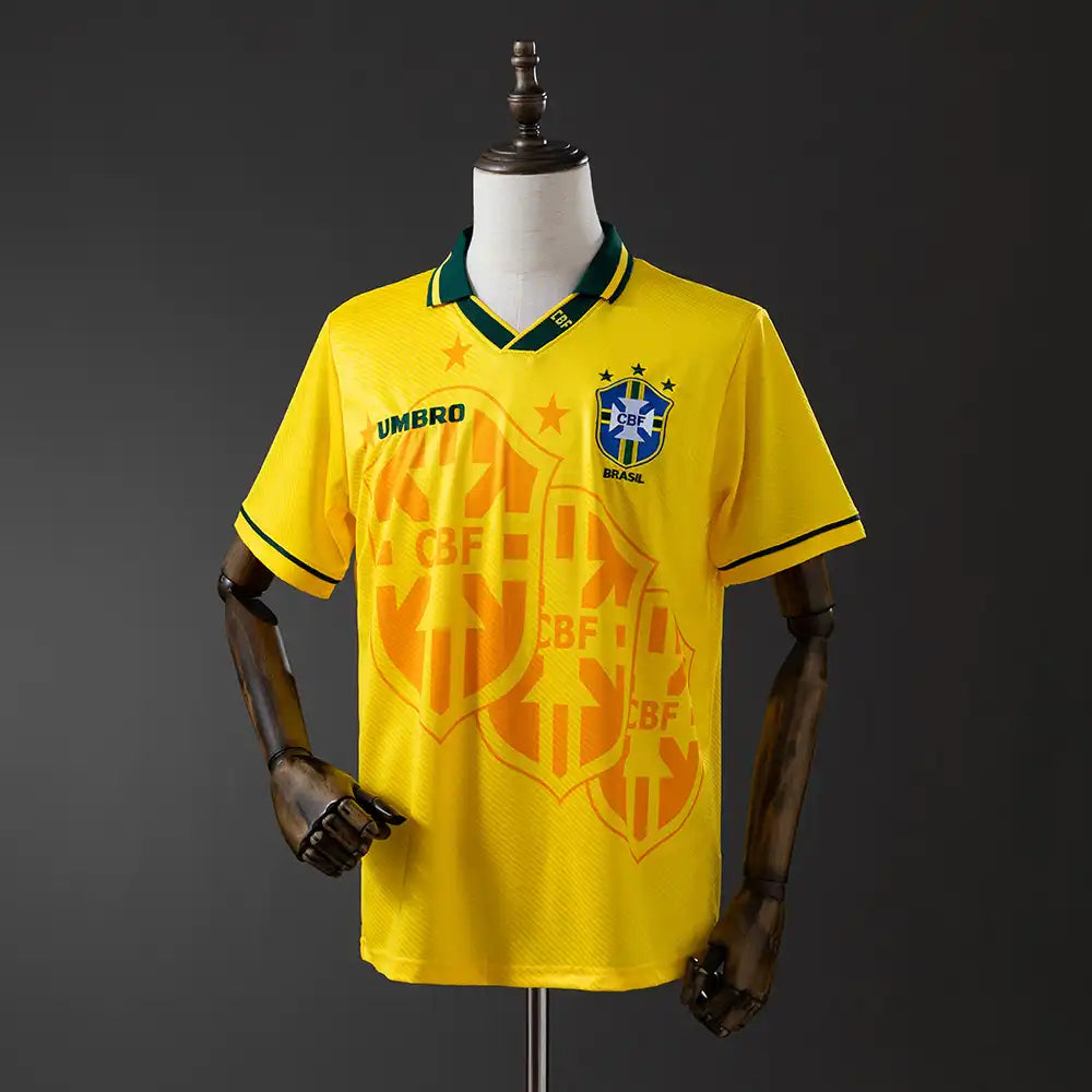 Camisa Retrô Brasil 1994 (Copa EUA — Romário/Bebeto) Home
