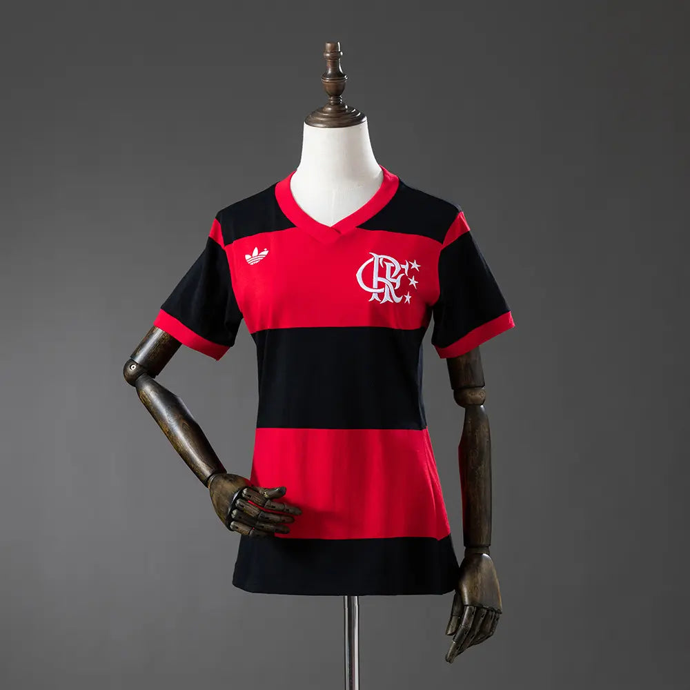 Camisa Feminina Retrô Flamengo 1981 (Zico — Campeão Libertadores)