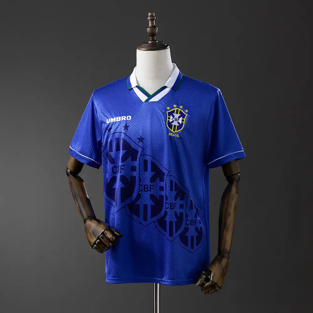 Camisa Retrô Brasil 1994 (Copa EUA — Romário/Bebeto) Away