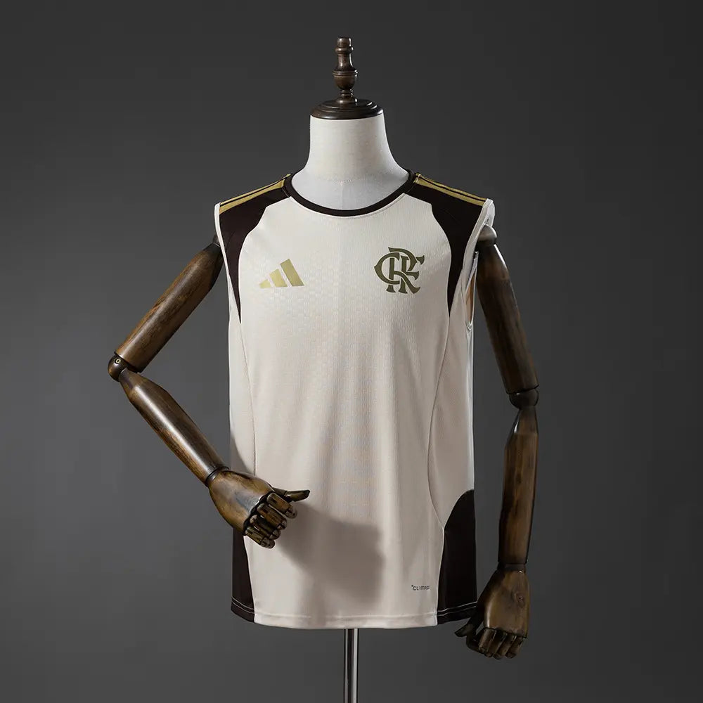 Camisa de Treino do Flamengo Regata Bege 2026/27 Modelo Torcedo