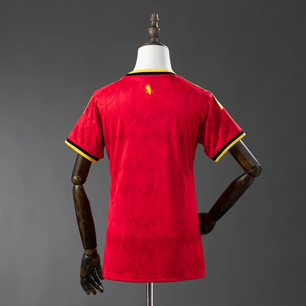 Camisa Feminina da Bélgica Copa 2026 Modelo Torcedor