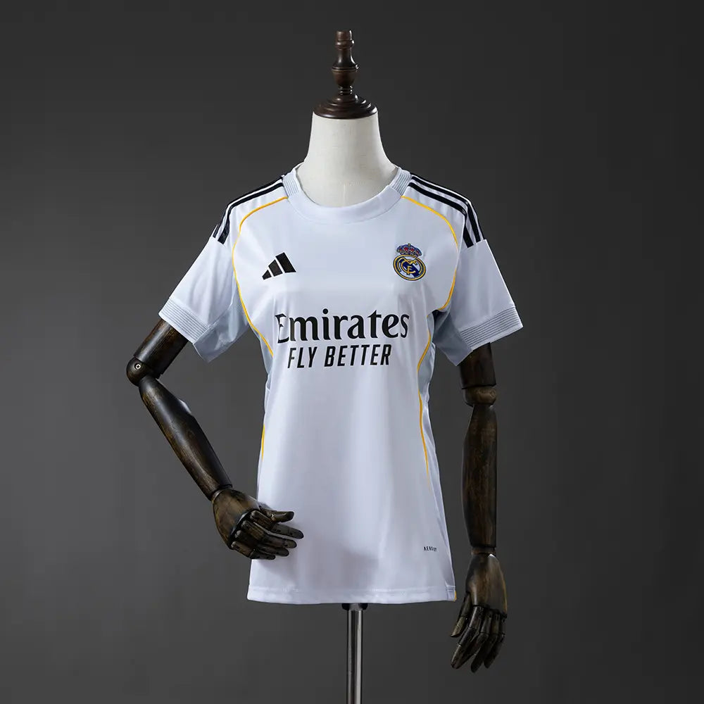 Camisa Feminina do Real Madrid Home 2025/26 Modelo Torcedor