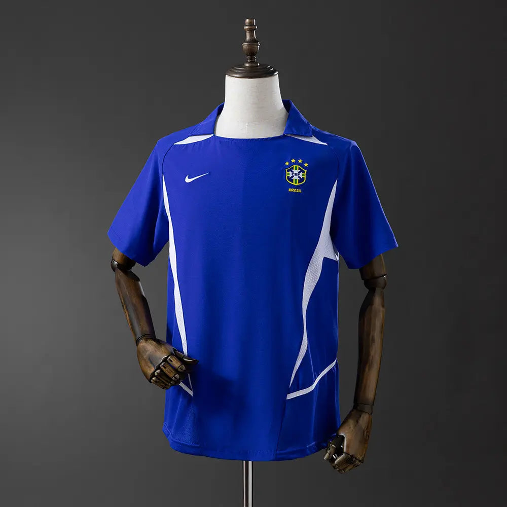 Camisa Retrô Brasil 2002 (Penta — Ronaldo) Away