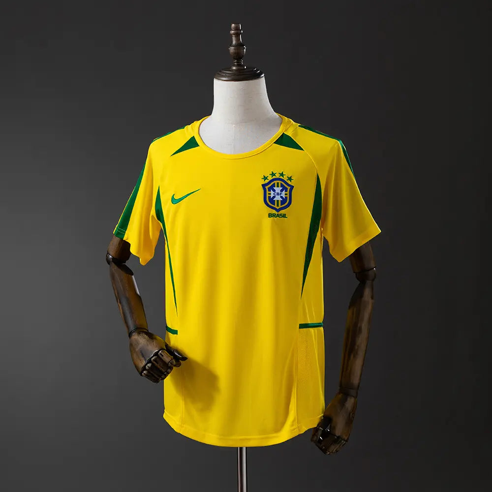 Camisa Retrô Brasil 2002 (Penta — Ronaldo) Home