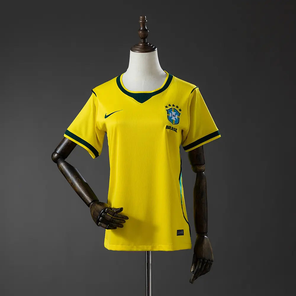 Camisa Feminina do Brasil Amarela Copa 2026 Modelo Torcedor