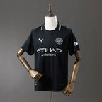 Camisa do Manchester City Away Preta 25/26 Modelo Torcedor