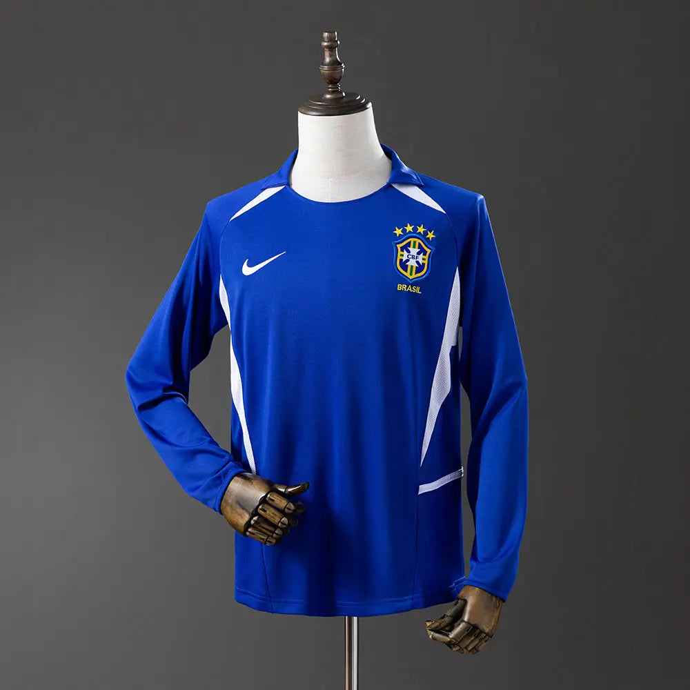 Camisa Retrô Brasil 2002 (Penta — Ronaldo) Away