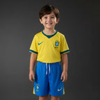 Conjunto Infantil do Brasil Amarelo Copa 2026