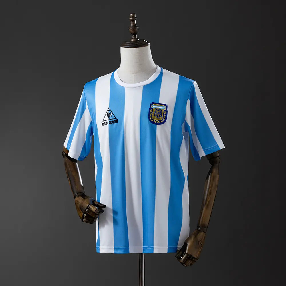 Camisa Retrô Argentina 1986 (México — Maradona) @@@