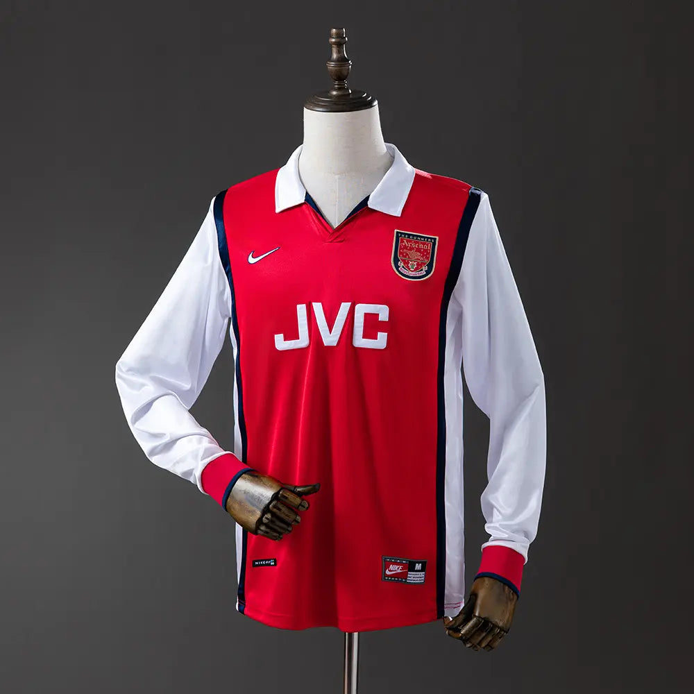 Camisa Retrô do Arsenal 1988/99 Home Manga Longa