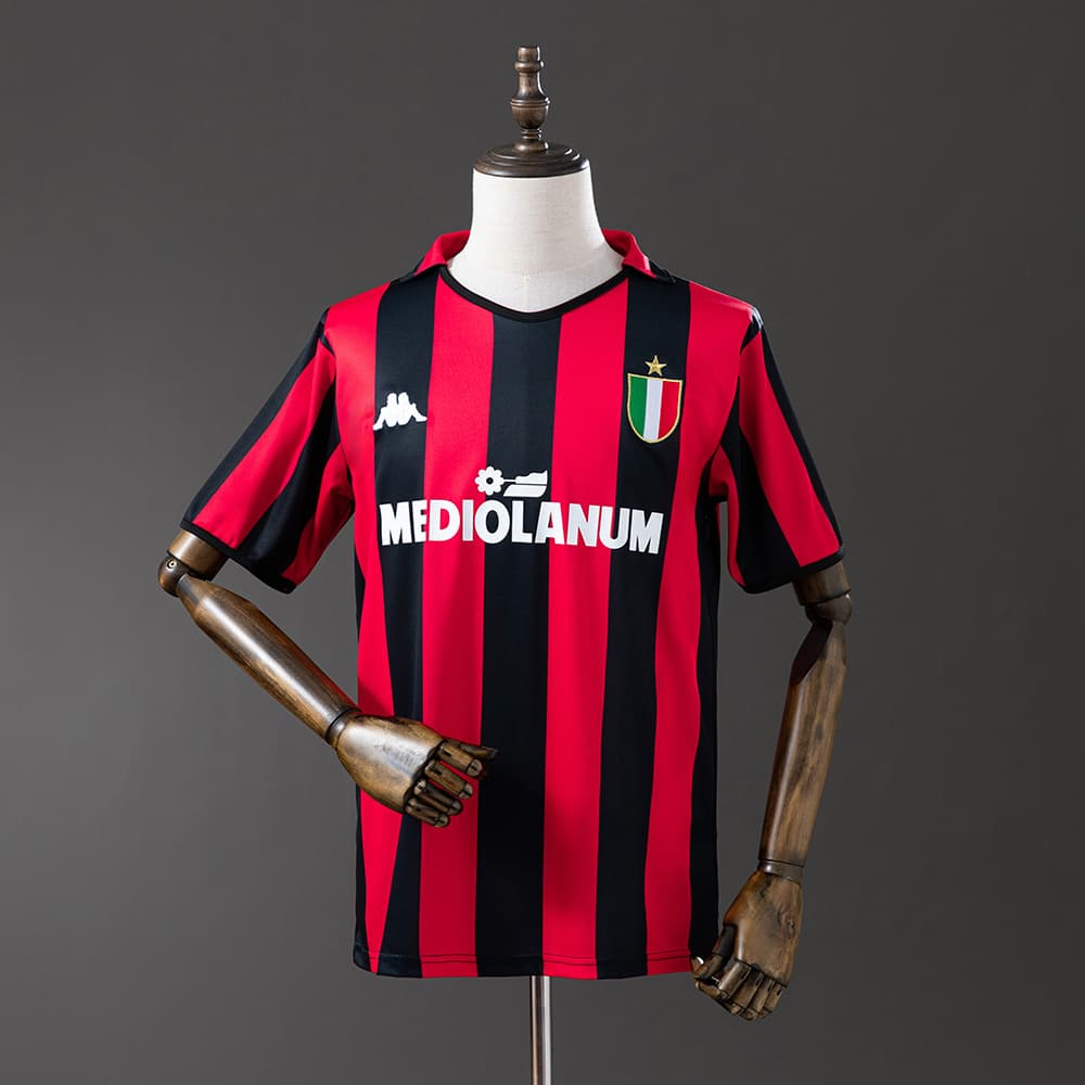 Camisa Retrô AC Milan 1989-90 (Gullit/Van Basten)