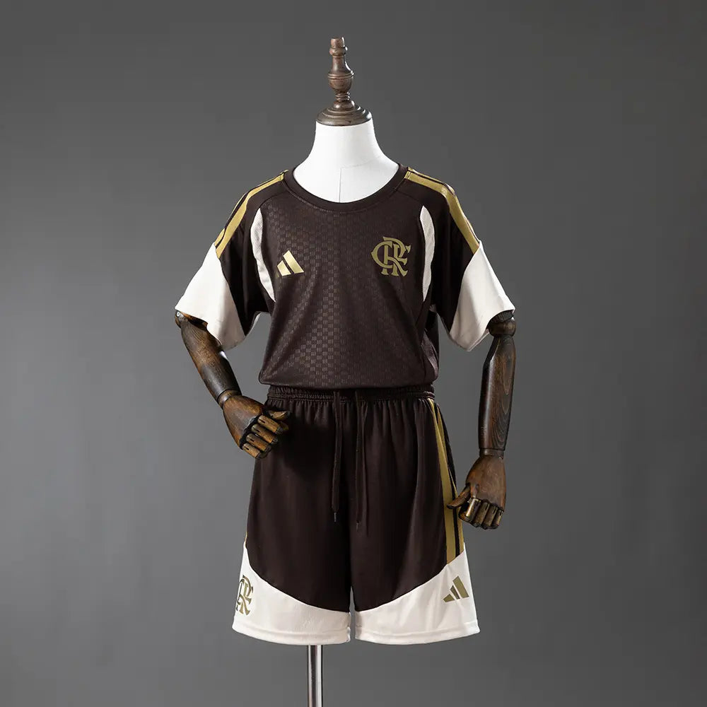 Conjunto Infantil de Treino Marrom do Flamengo 2026/27